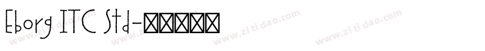 Eborg ITC Std字体转换